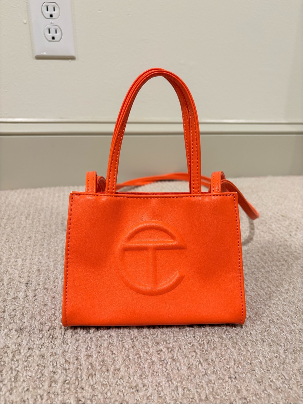 Orange Telfar Mini Purse